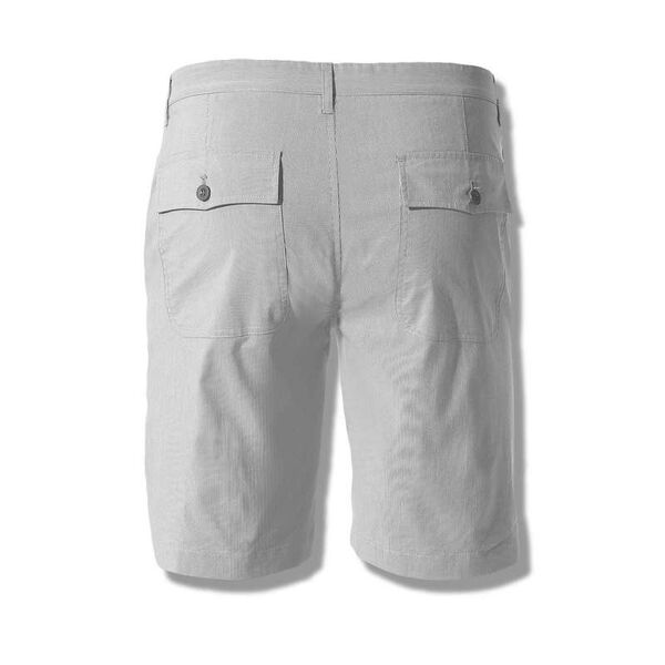 Straight Fit Shorts With Button Closure