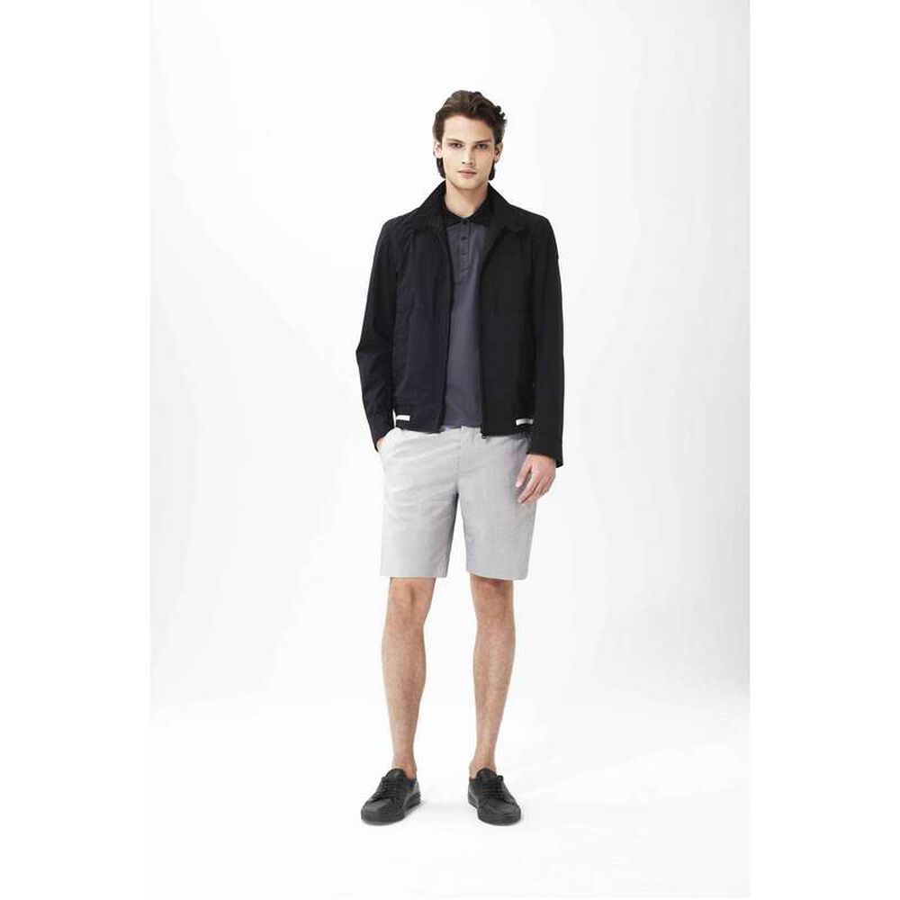 Straight Fit Shorts With Button Closure