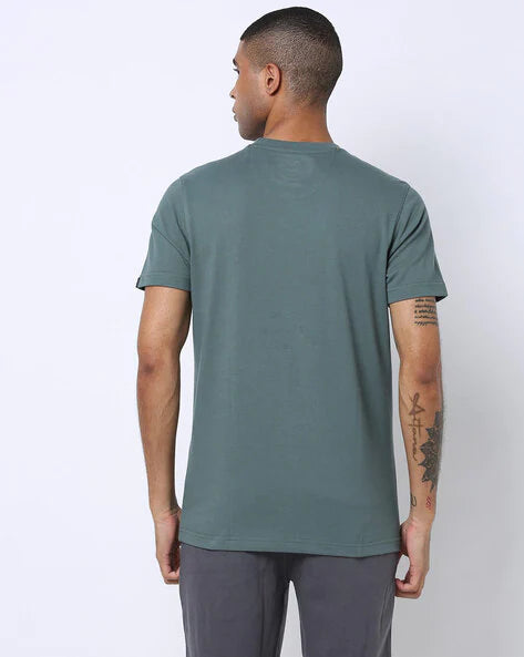 Regular Fit Popcorn Crew-Neck T-Shirt