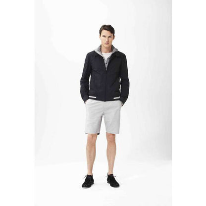 Straight Fit Shorts With Button Closure