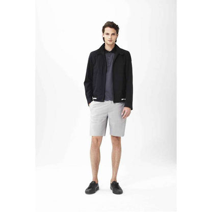 Straight Fit Shorts With Button Closure