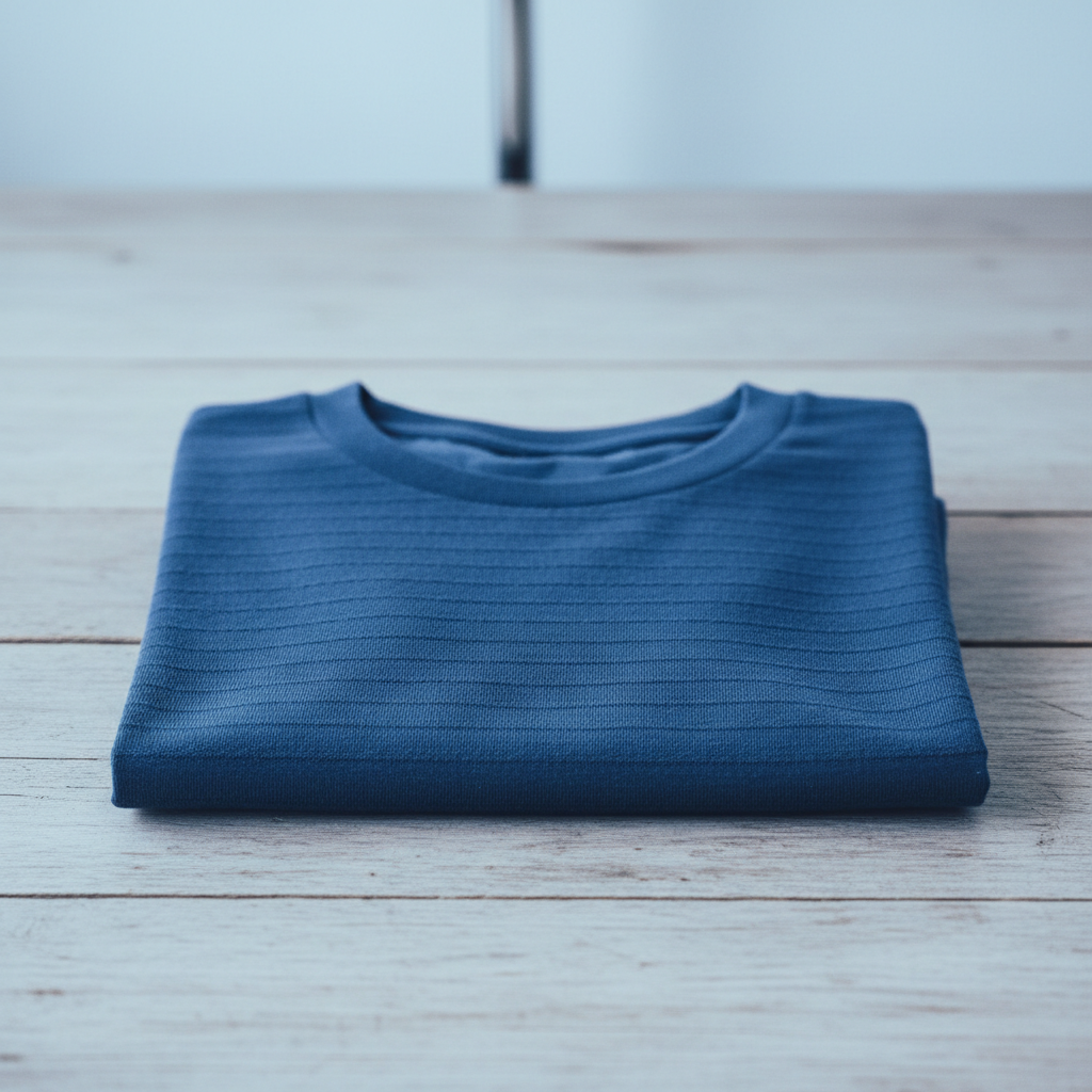 Classic Blue T-Shirt folded display